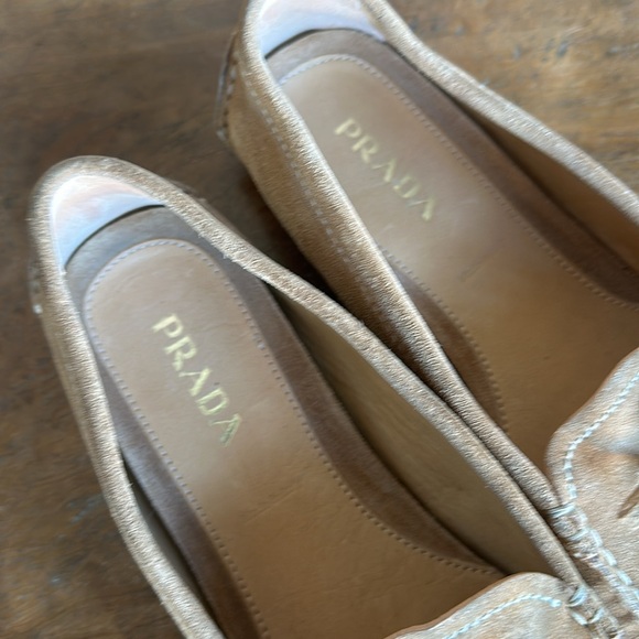 Authentic Prada Suede Loafers sz 39 1/2 - Picture 11 of 14